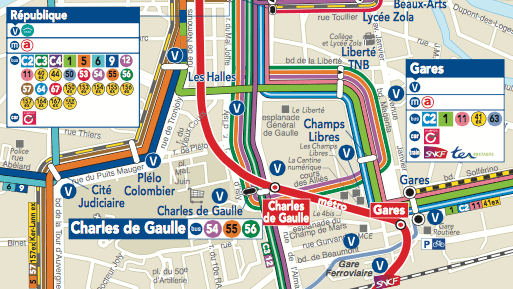 Ligne Bus et métro pour se rendre au marché de Noël de Rennes