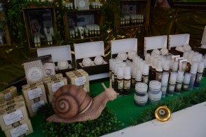 Cosmétiques à la bave escargot