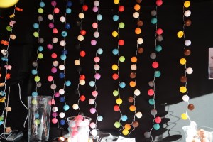 Guirlandes en boules de coton