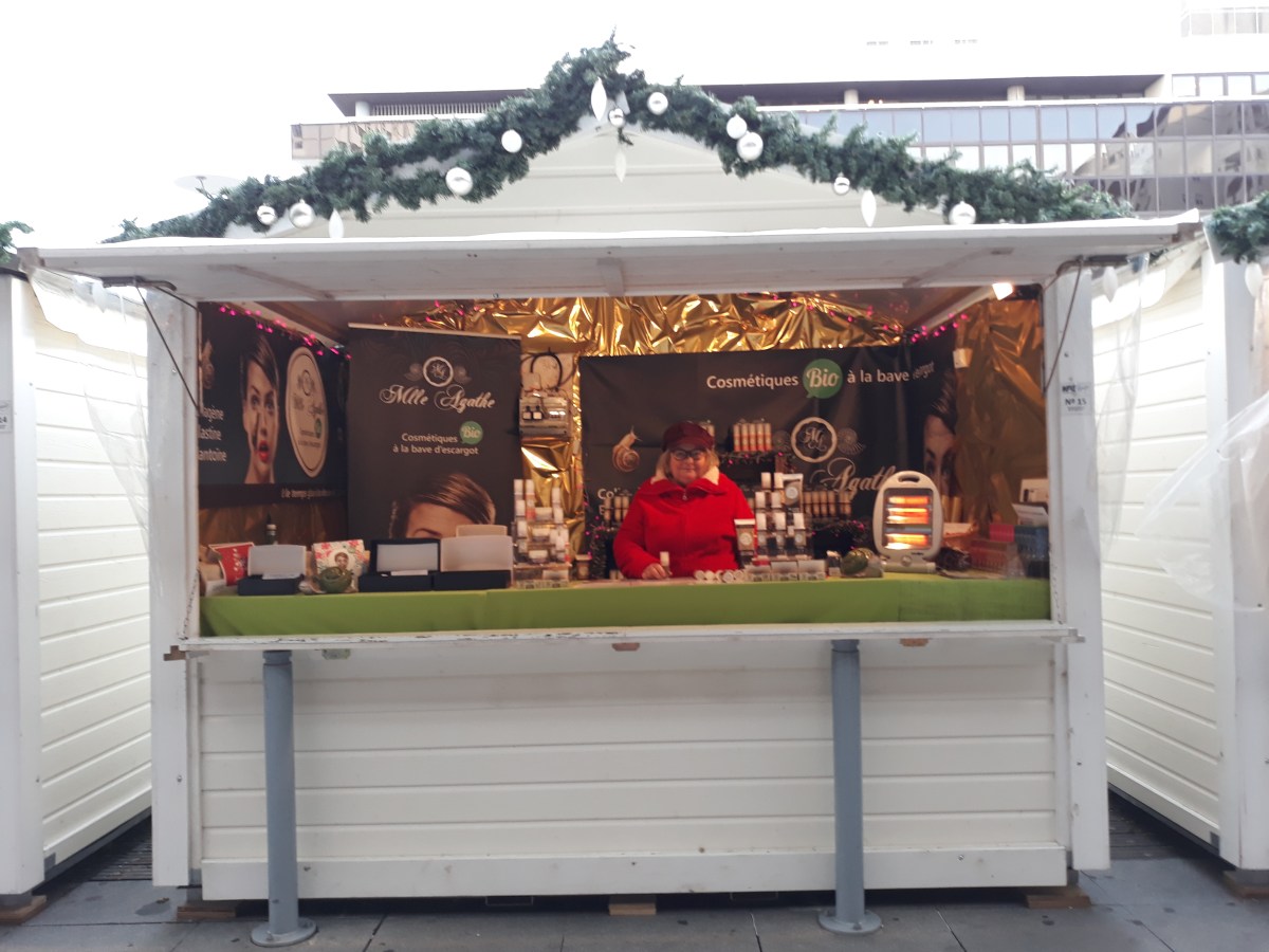 Cosmétiques au Marché de Noël de Rennes