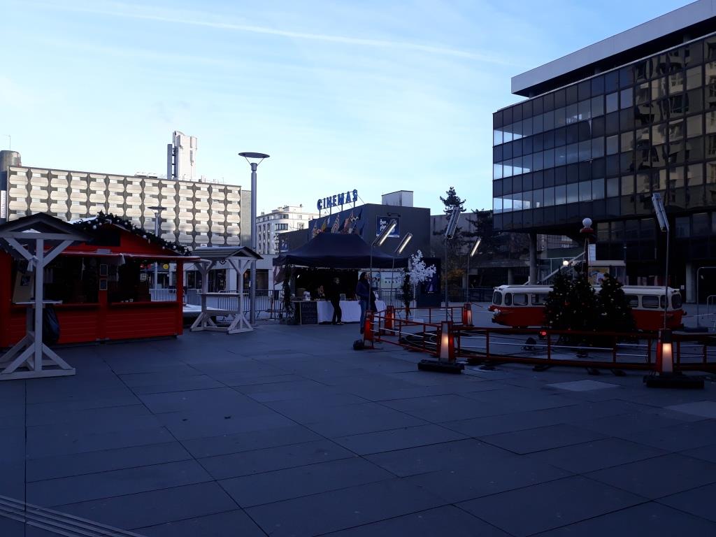 animation au marché de noël de rennes